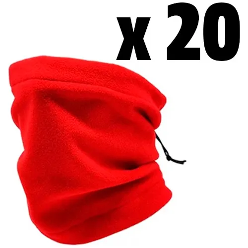 Gorro Bufanda X20 Unidades Cuello Abrigo Deportivo Polar 