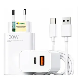 Carregador 120w P Xiaomi Redmi Note 13 Pro 13 Pro 4g Orig