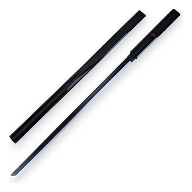 Katana Preta Sasuke Uchiha Naruto Lâmina Bambu Decoração