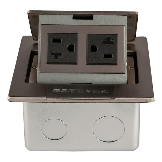 Estevez Contacto Duplex Empotrable Piso Pop Up 15a Ip54 /il