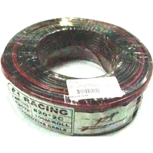 Cable De Corneta Para Sonido Negro Rojo No.20 Doble