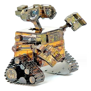 Quebra Cabeça Diy 3d Nano Metal Disney Wall-e Walle Colorido Quebra Cabeça Diy 3d Nano Metal Disney Wall-e Walle Colorido