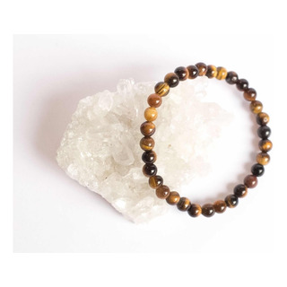 Pulsera Ojo De Tigre, Piedra 6 Mm Protección De Envidias Pulsera Ojo De Tigre, Piedra 6 Mm Protección De Envidias