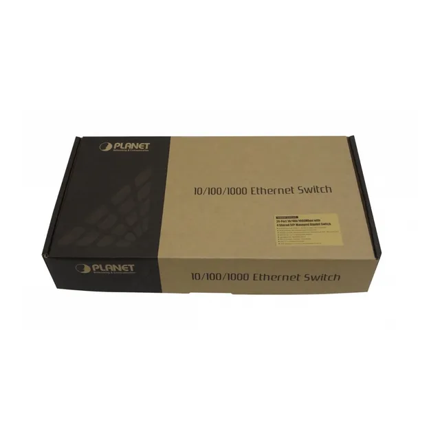 Planet 24-1000 4-sfp Rs232-db9 L2+/l3 Switch Admin Rack 28-p