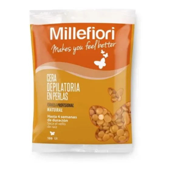 Millefiori Cera Depilatoria En Perlas - Natural X 100g