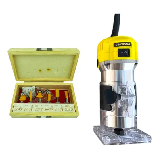 Fresadora Manual Trompo 6 Mm Con Juego 6 Fresas - En Oferta