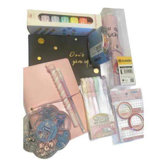 Set Papelería Kawaii 10 Productos 