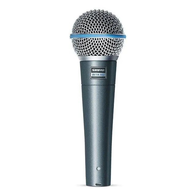 Micrófono Dinámico Shure Beta 58a Vocal Supercardioide Color Negro