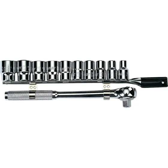 Juego De Copas Pulgadas Ratchet 1/2 11 Pzs Stanley 86-735