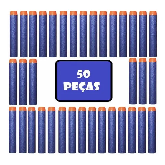 Kit De Recarga Com 50 Munições Bala Recarga Pistola