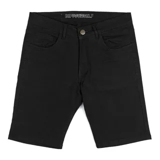 Bermudas negras hombre jean sale