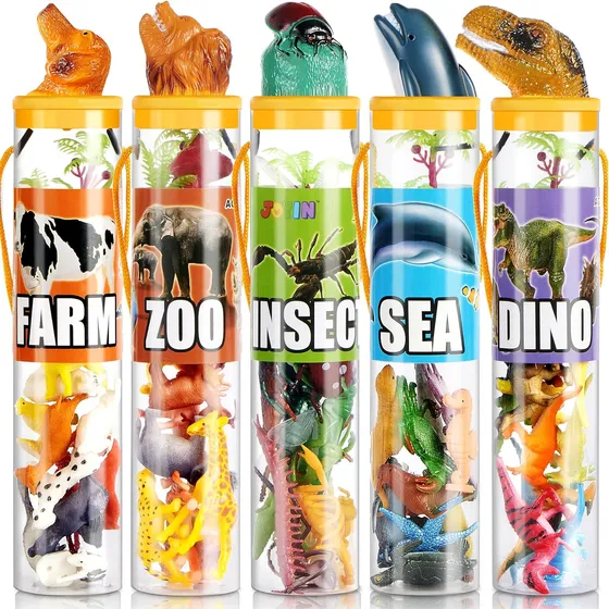 Figuras De Animales Pequeñas, 69 Unidades, Para Niños De 3+
