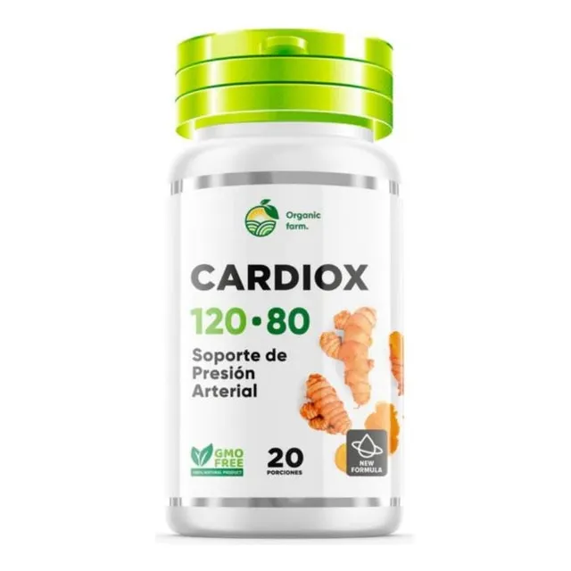 Cardiox 120 80 Regula Presion Arterial 20 Capsulas Organics
