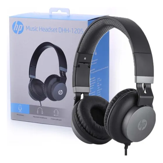 Auriculares Con Microfono , Para Pc O Celular Vincha Color Negro Luz Sin Luz
