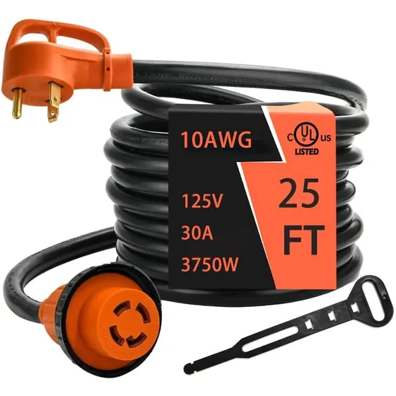 Adaptador Nema Tt-30p A L14-30r 25 Pies Para Generador