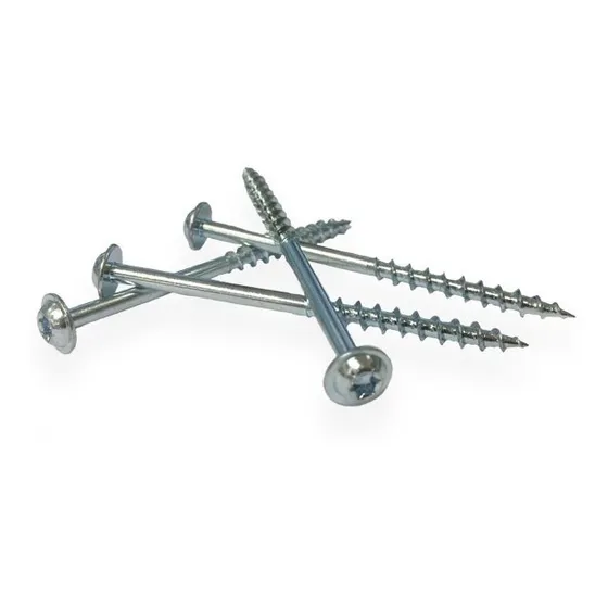 1000 Tornillos Zinc Pocket Hole 2.5 PuLG. #7 Carpintero 5216