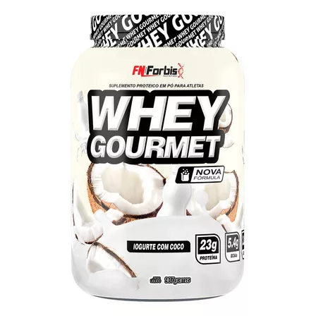 Whey Protein Gourmet 900g - Fn Forbis - Pote Sabor Iogurte com coco