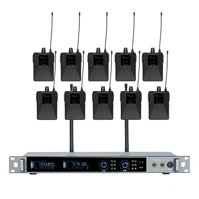 Monitoreo In Ear Rodeosonido Rjt102 2 Canales10 Receptores