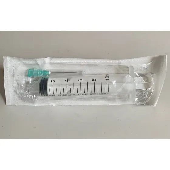 Jeringa.10cc T Rosca. Aguja 21x1 Cajax100 Uso Veterinario