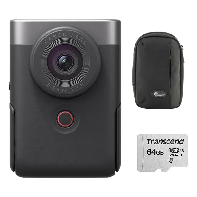 Compact Vlogging Camera Canon Powershot V10 4k 19mm Silver