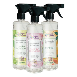 Kit 3 Agua Perfumada Roupa Lençol Spray 500ml Escolha Aroma Kit 3 Agua Perfumada Roupa Lençol Spray 500ml Escolha Aroma