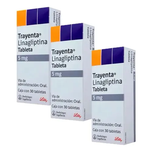 Trayenta 5mg Linagliptina Con 30 Tabletas Pack 3 Piezas
