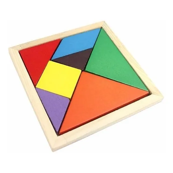 Juego Tangram Didáctico De Madera