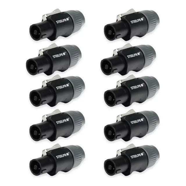 Conector Speakon Neutrick Steelpro Spk-bgr 4polos 10piezas