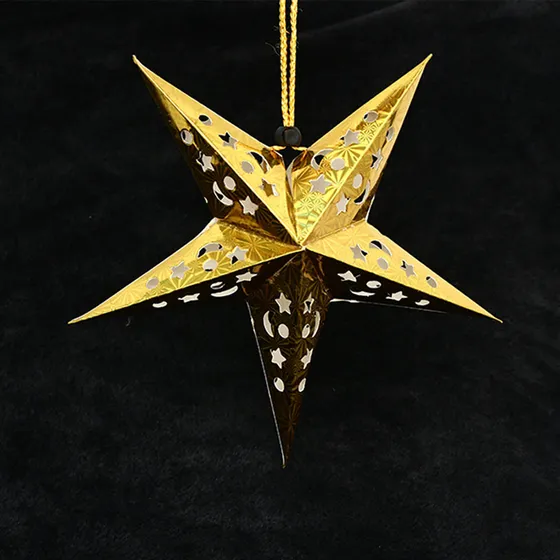 Pentagrama Suspenso De Natal Com Abajur Star, Enfeite De Nat