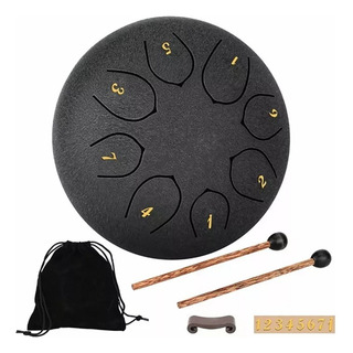 Pandero Tambor Handpan De 8 Tonos 6 Pulgada Hang Drum Etéreo Pandero Tambor Handpan De 8 Tonos 6 Pulgada Hang Drum Etéreo