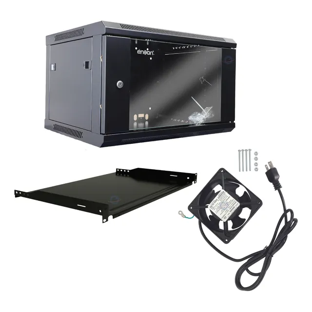 Kit Gabinete De Pared 6u Charola 1u Y Ventilador 110v