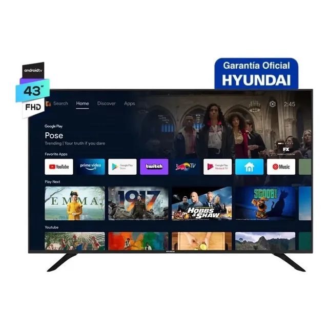 Smart Tv Hyundai 43 Full Hd Android Tv