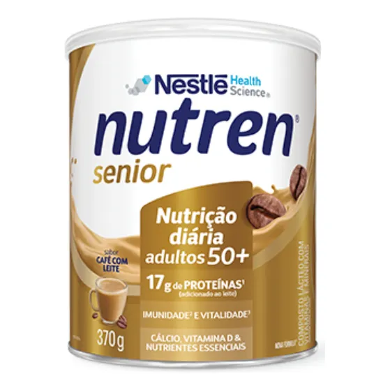 Nutren Senior Suplemento Alimentar Adulto Café C/ Leite 370g