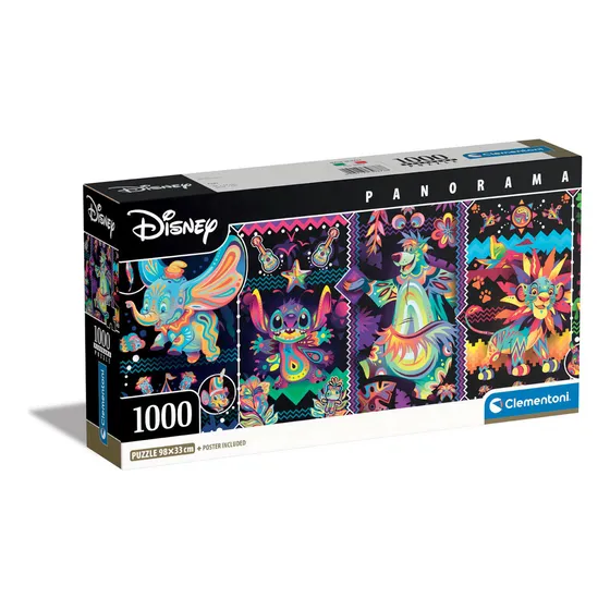 Rompecabezas Puzzle Clementoni Disney Joys Panorama 1000 Pz