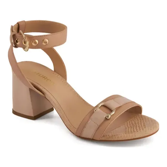 Sandalias Para Dama Tacón Alto Coral