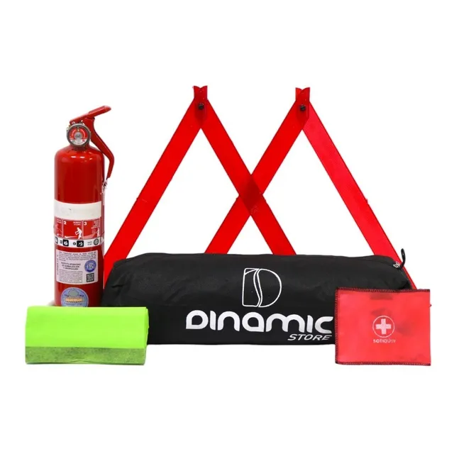 Kit Seguridad 5 En 1 Vehicular Auto Matafuego Economico 