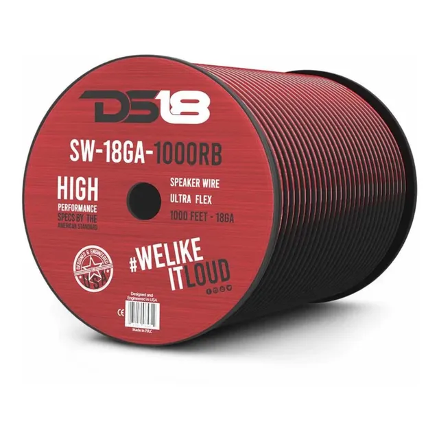 Rollo De Cable Ds18 Sw-18ga-1000rb 304 Metros Calibre 18ga