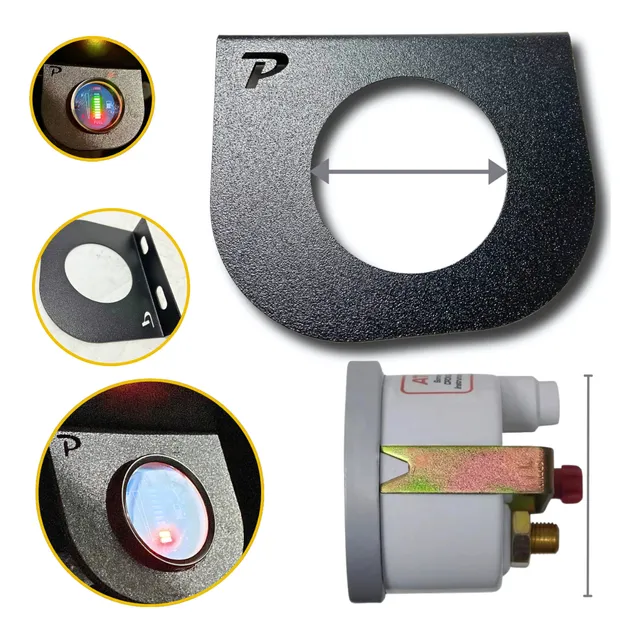 Suporte Manômetro Relógio 52mm Pressão Oleo Combustivel..