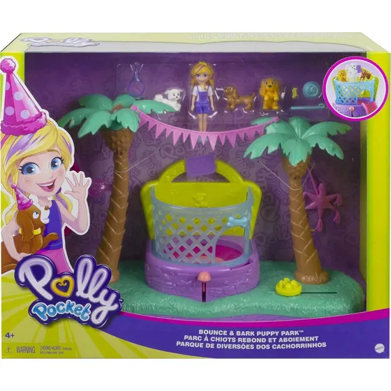 Set Polly Pocket Bounce And Bark Puppy Park