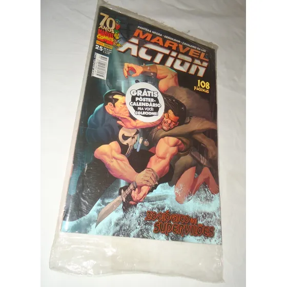 Hq Marvel Action 25 Pantera Negra Demolidor Cavaleiro Lua