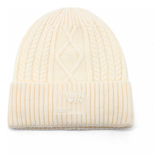Gorro Trendy Tejido Con Interior Polar Unisex Forrado Blanco M Lisa Gorro Trendy Tejido Con Interior Polar Unisex Forrado Blanco M Lisa