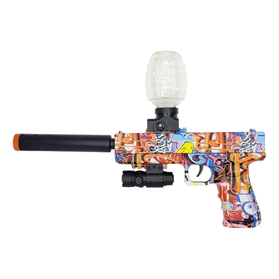 Glock Pistola Hidrogel Laser Recargable Juguete Municiones