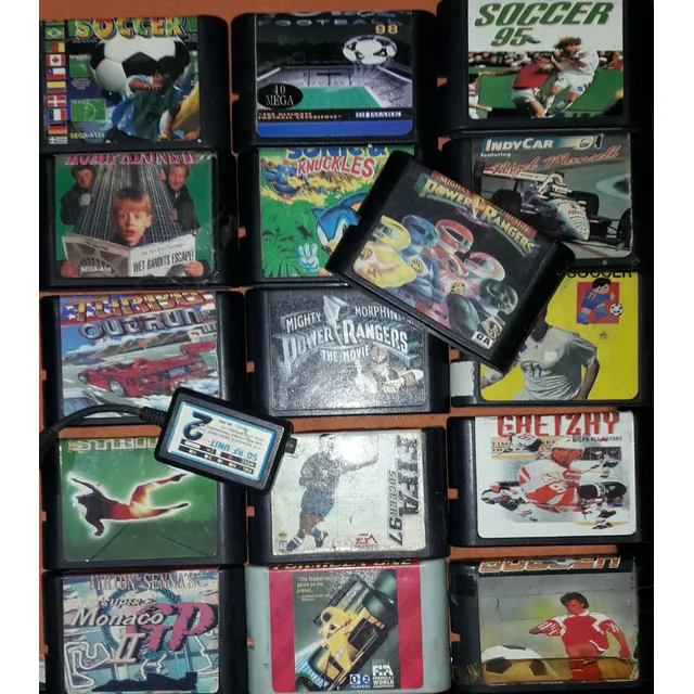 Cartucho Sega Lote De 16 Juegos De Época