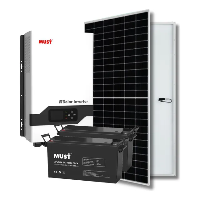 Kit De Energía Solar 4 Paneles De 565w Con Inversor De 3000w