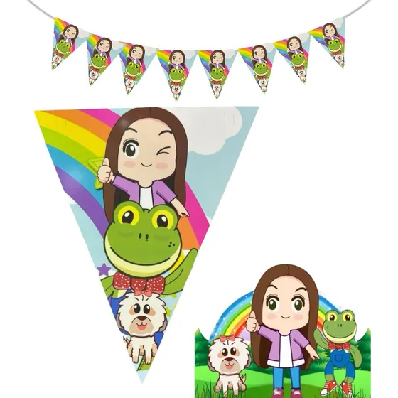 Banderin Fiesta Lara Campos Banderin Decorativo Fiesta Multicolor Lara