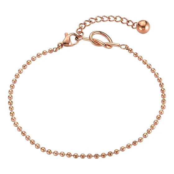 Pulsera De Acero Inoxidable Enso Mujer  Ejb3259r Oro Rosa