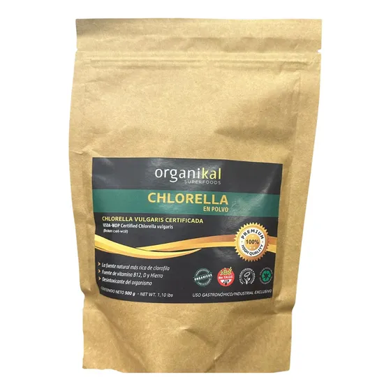 Chlorella En Polvo X500gr Organikal - Hgl Sabor S/s