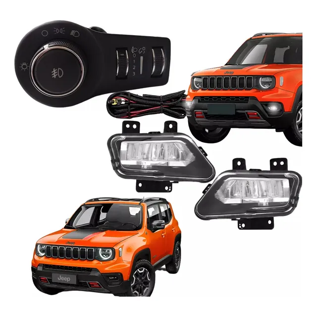 Kit Farol De Milha Full Led Jeep Renegade 2022 2023 Original