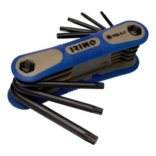 Kit Juego De 8 Llaves Irimo En Navaja Torx T9-t40