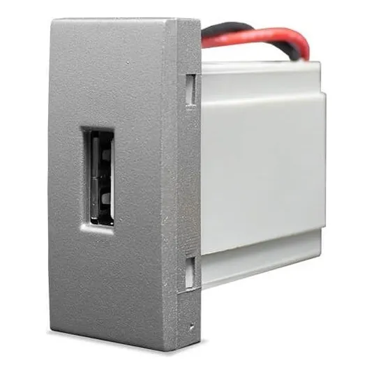 Módulo Tomada Usb 2a Bivolt Alumbra Inovapro Titanium